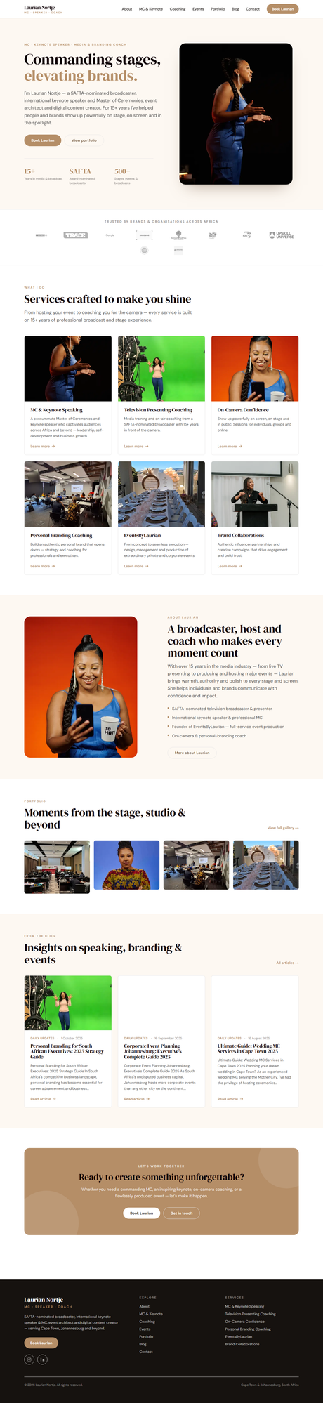 Laurian Nortje — homepage